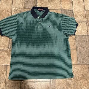 Vineyard vines polo. Green and navy. Good condition.